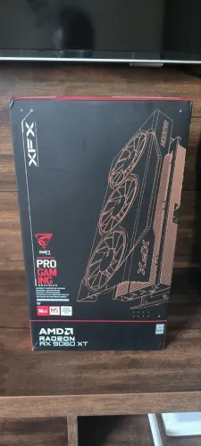 Placa de Vídeo XFX AMD Radeon RX 9060 XT 16GB - Impecável na Caixa