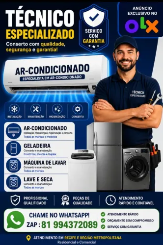 Instalação, conserto, manutenção