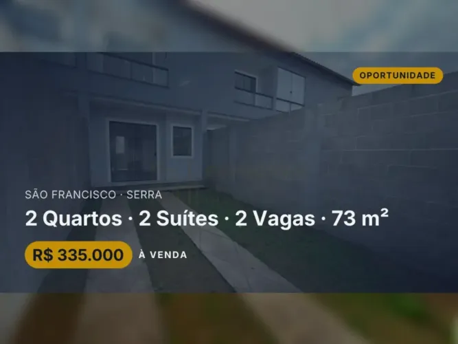 Exclusiva casa duplex com 2 suítes e quintal em São Francisco!