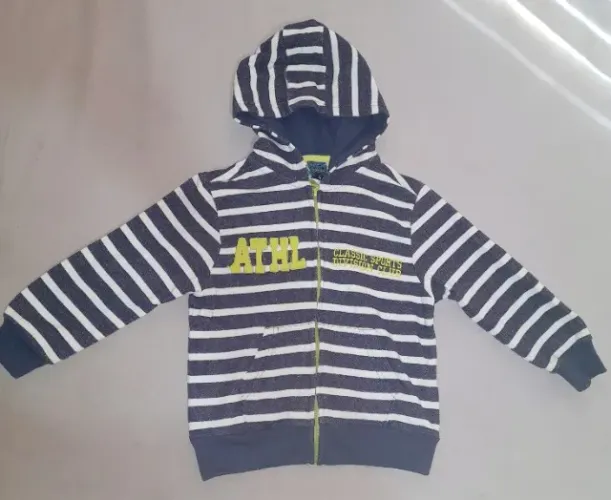 Casaco Masculino Listrado com Capuz - Riachuelo - 4 anos