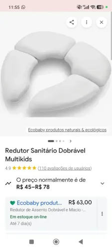Redutor de vaso sanitário