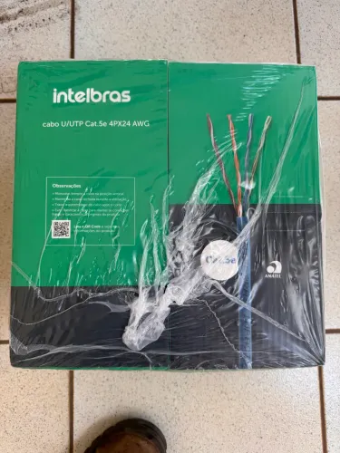 Cabo de rede UTP Cat5e intelbras
