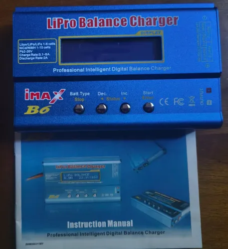 Carregador Balanceador iMAX B6 para Baterias LiPo/NiMH/NiCd