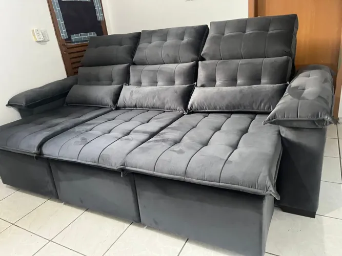 Oferta! Sofá Retrátil Reclinável