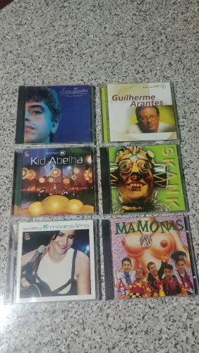 CDs Rock MPB Titãs Baranga Caetano Chico Gal Arantes Supla Mamonas Roberto Roupa Nova RPM