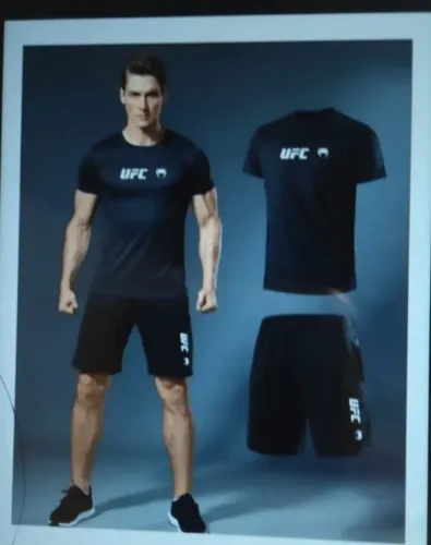 Kit bermuda e Camisa dri fit poliéster