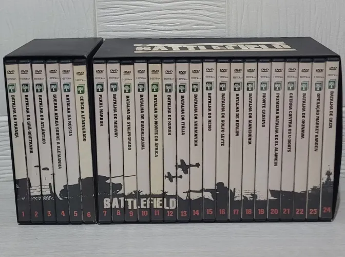 BATTLEFIELD completo em 24 DVDs lançados pela Abril Coleções 