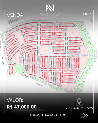 TERRENO À VENDA PARA ASSUMIR PARCELAS | LOTEAMENTO VEREDAS DO RIO BRANCO | ETAPA 2