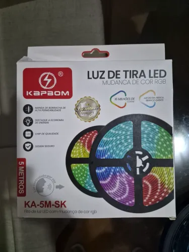 Fita de LED KAPBOM 5 metros controle de voz