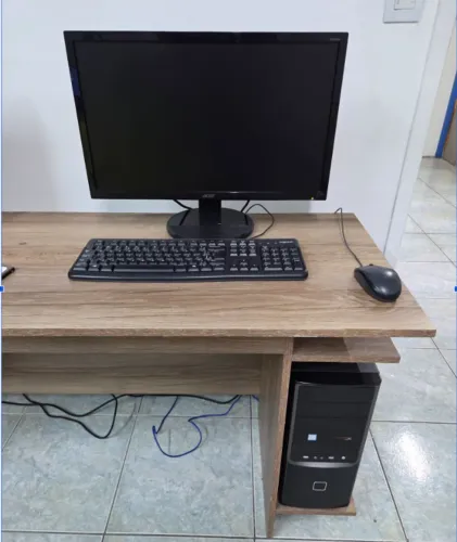 Computador Intel Core i3 + Monitor 22+ Teclado + Mouse + Cabos pronto para usar