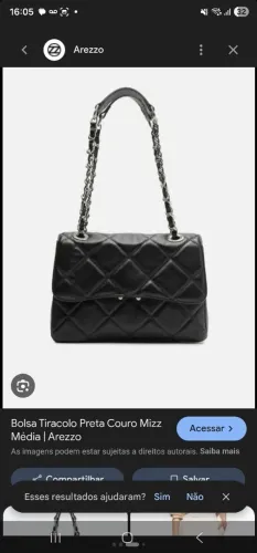 Bolsa tiracolo arezzo couro legítimo