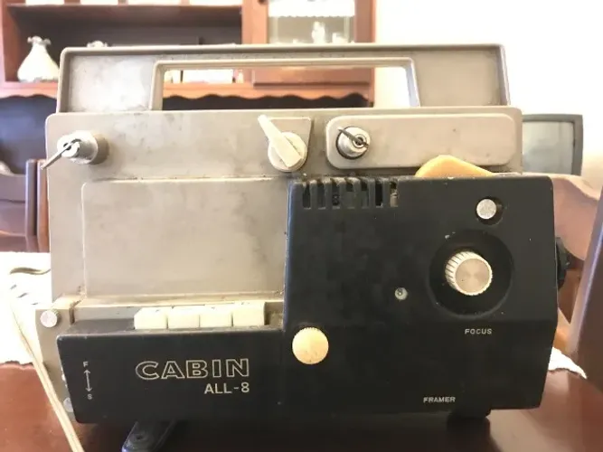 Projetor de Filmes Super 8 Cabin ALL-8 - Made in Japan - Vintage
