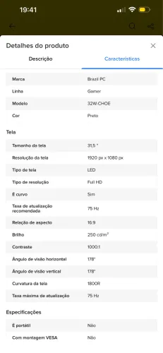 Monitor gamer curvo
