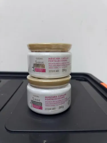2 máscaras capilares eudora siàge fortalecedora 250g
