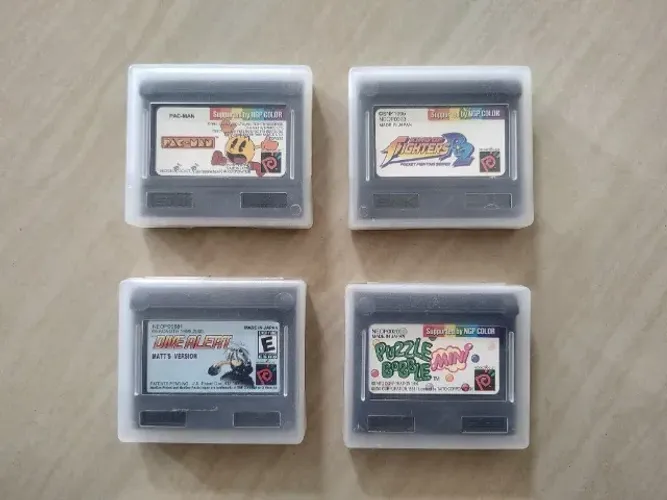 Kit 4 jogos de Neo Geo Pocket Color - Funcionando - Aproveite