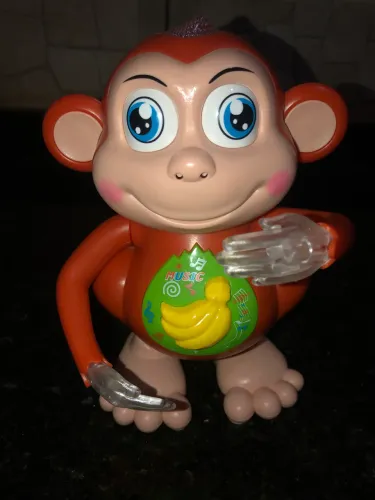 Macaquinho musical com luzes e movimentos - Anda sozinho (novo) PROMOÇÃO