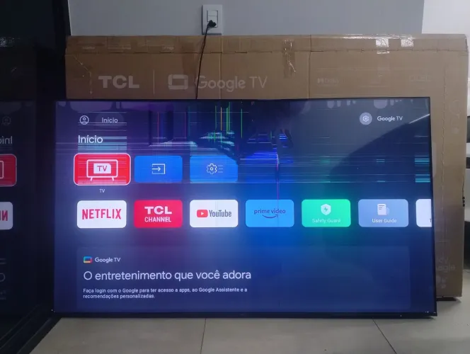 TV TCL 65P7K 65" Nova - Tela Avariada - Sucata para Peças