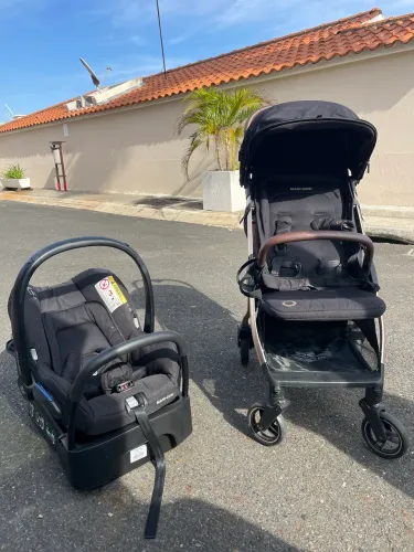 Carrinho e bebê conforto Maxi-Cosi Travel System Eva3 Trio