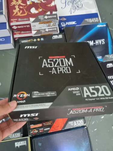 Caixas vazias placas mãe amd e Intel