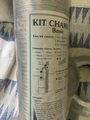 Kit chaminé aquecedor 