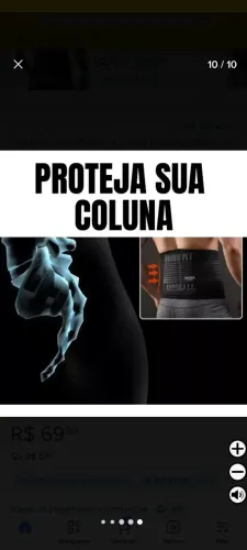 Cinta Premium nova, para Lombar/hérnia de disco. Grande, ajustável, PROTEJA SUA COLUNA! 