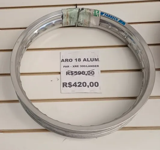 Aros em alumínio XRE 300 e Lander 250