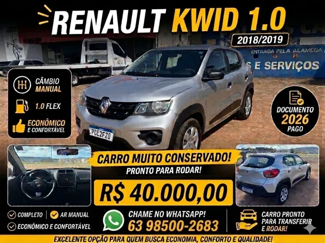 Renault Kwid Zen 1.0 Flex 12V 5P Mec. 2019