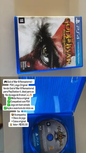 God of War III Remastered - PS4