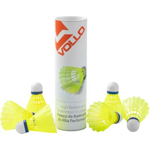 Peteca De Badminton Tubo Com 6 Unidades Vollo