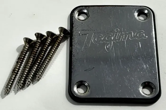 Placa de montagem do braço para Telecaster Tagima + parafusos, fabricada no Brasil em 2012
