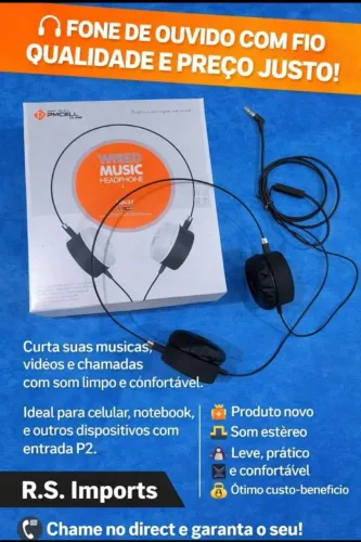 Fone de ouvido pmcell