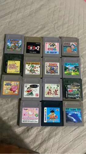 Lote de jogos de game boy 15 jogos original