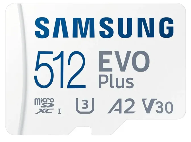 Cartão de memória Micro SD Samsung evo plus 512Gb