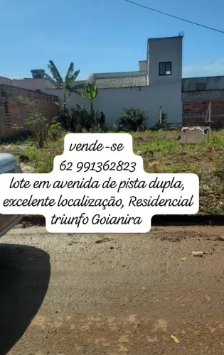 vendo um lote Comercial no Residencial Triunfo 3 Goianira