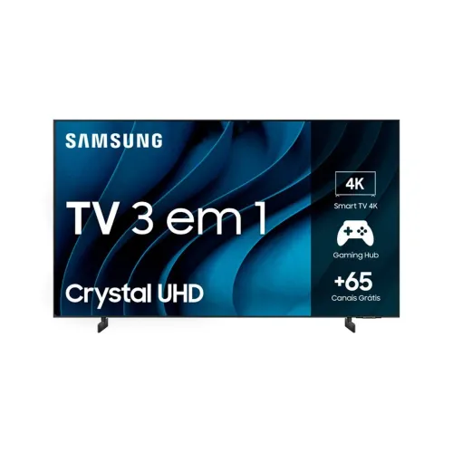 Smart Tv 50'' Crystal Uhd 4k 50cu * Preta Samsung