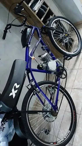 BIKE BICICLETA MOTORIZADA 80CC ARO 26 MODELO CAICARA COM KIT BANCO XR COMPLETA