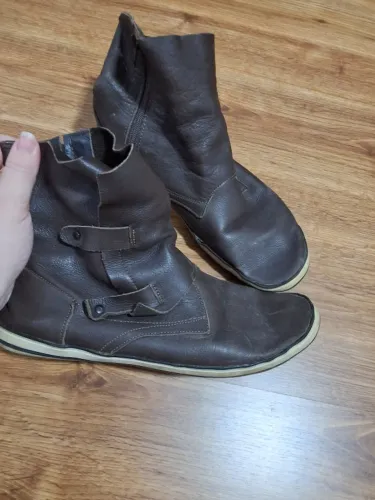 Bota Cano Curto Outer Marrom Couro/Maleável - Tam. 37