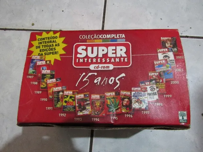 Box Coleção 6 Cds Super Interessante Abril Completa Revistas