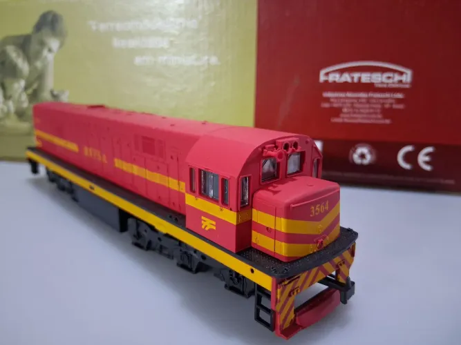 Locomotiva HO frateschi U20C RFFSA Cab.3564 produto novo exclusivo p/venda impecável