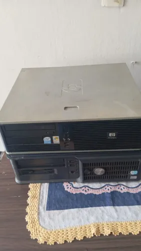 Kit 2 CPUs HP e Dell - Ideal para PDV, Mercadinho ou Coleção mouse e teclado