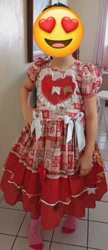 Vestido Junino infantil 