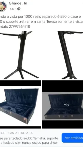 Estante slin para teclado