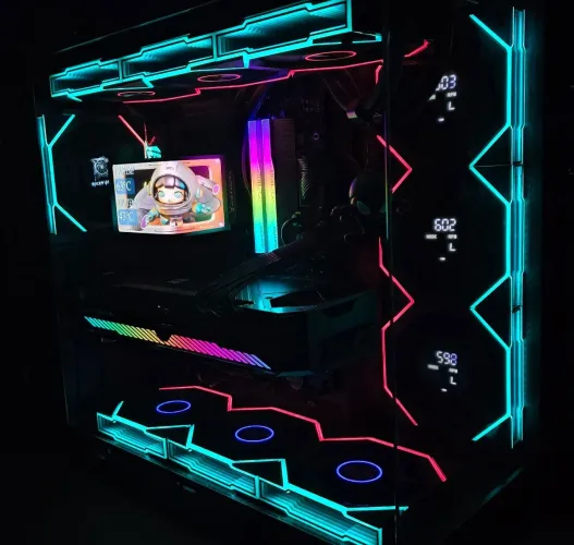 Fan Jungle Leopard Interstellar V4 LCD ou fans Display RPM de monitoramento