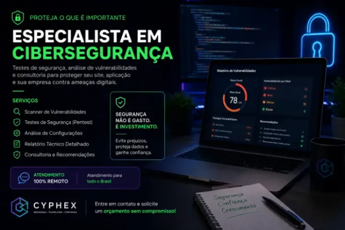 Especialista em Cibersegurança | Testes de Segurança