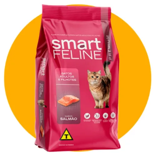 Ração de gato smart feline 5kg