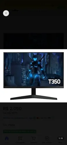 MONITOR GAMER SANSUNG 24 T350 + SUPORTE ARTICULADO NIMBO 100