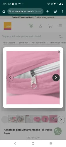 Almofada de amamentação Abra