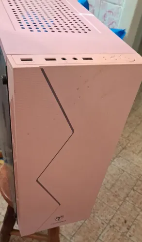 gabinete Pc computador gamer rosa com RGB T Dagger 