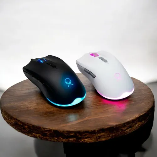 Mouse gamer Astra, 7 botões, RGB, 7200dpi, opções preto e branco