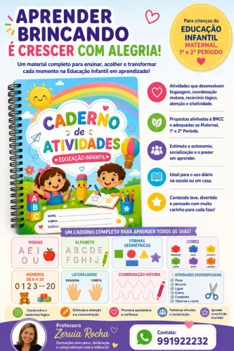Caderno de apoio pedagógico Maternal, 1° e 2° período 